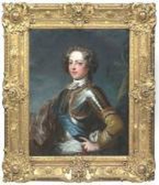 Regence Frame Oil Painting by Jean Baptiste van Loo