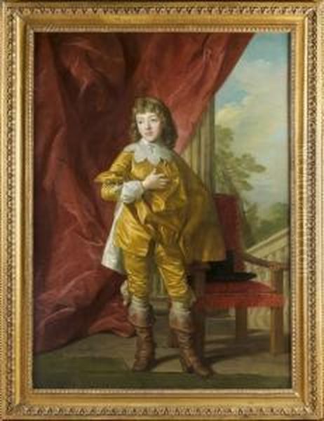 Portrait De James Ii D'angleterre Oil Painting by Louis-Michel Van Loo