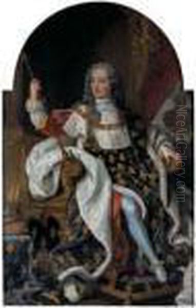 Xv Oil Painting by Louis-Michel Van Loo