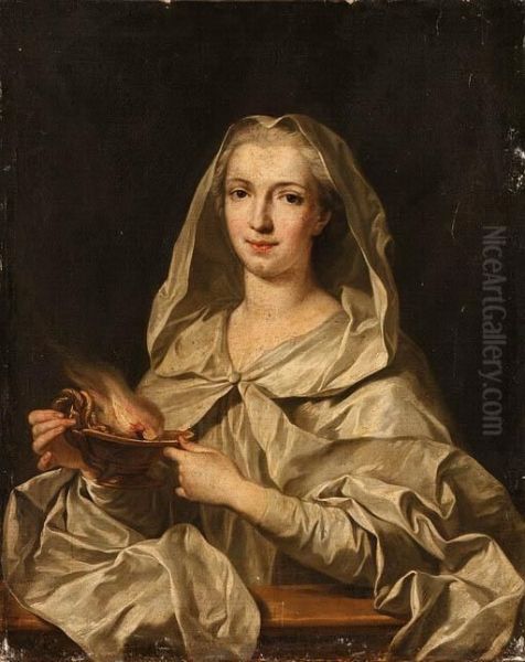 Loo, L.-m. Oil Painting by Louis-Michel Van Loo