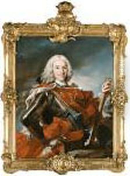 Loo, L.-m. Oil Painting by Louis-Michel Van Loo