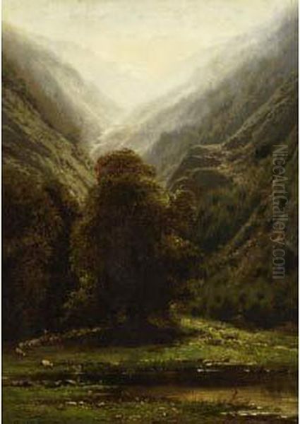 Effet De Brouillard Oil Painting by Gerard Jozef Adrian Van Luppen