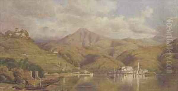 Lake Orta Oil Painting by William J. Ferguson