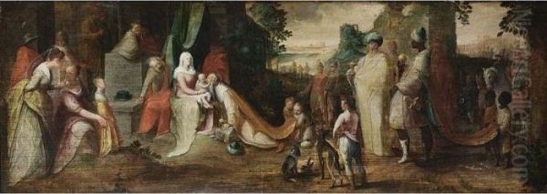 The Adoration Of The Magi Oil Painting by Karel Van Mander