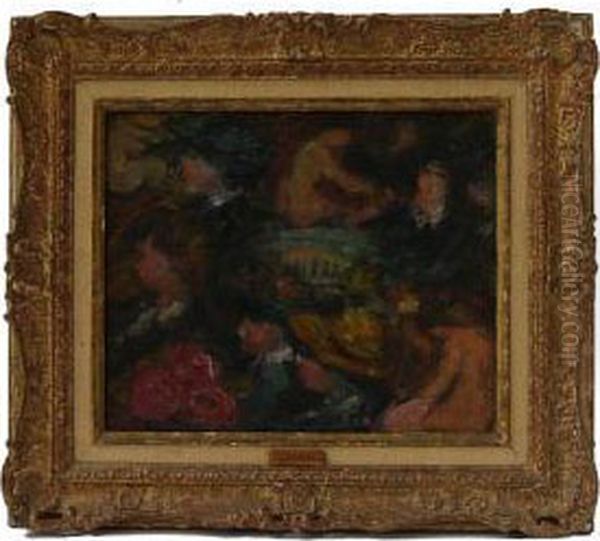 In The Manner Of Renoir, Montage Of Figure Studies Oil Painting by Han Van Meegeren