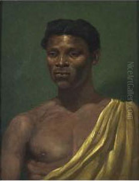 Portrait Of A Negro Man Oil Painting by Han Van Meegeren