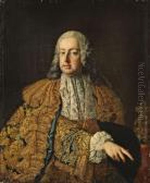 Bildnis Des Kaisers Franz I. Stephan Von Lothringen Oil Painting by Ircle Of Martin Van Mytens