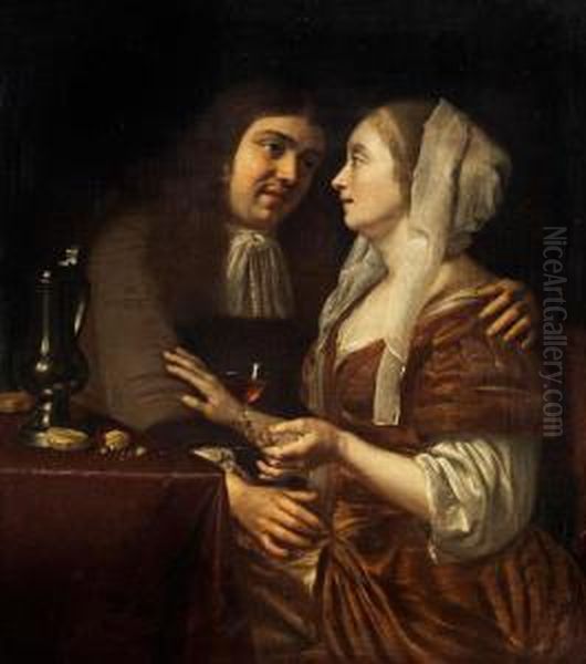 Das Liebespaar Oil Painting by Frans van Mieris