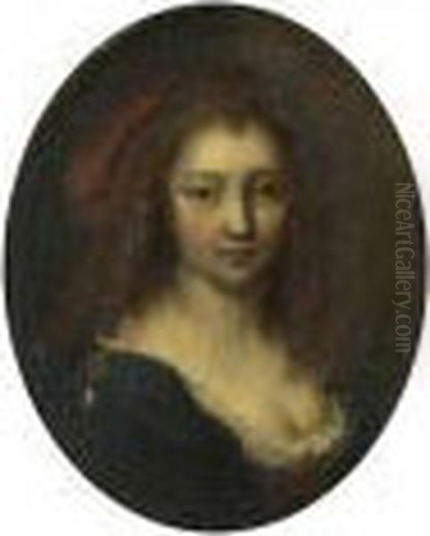 Portrait Einer Dame. Oil Painting by Frans van Mieris