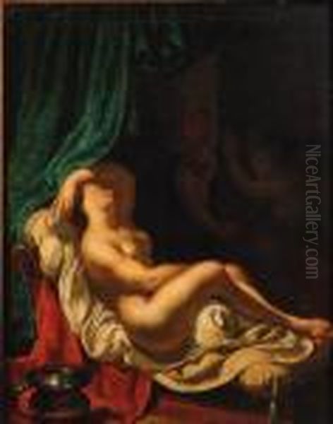 The Rape Of Lucretia Oil Painting by Frans van Mieris