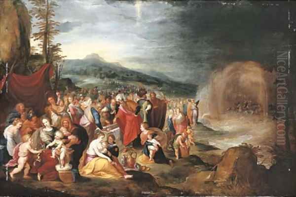 The Israelites after the Crossing of the Red Sea Oil Painting by Hieronymous III Francken