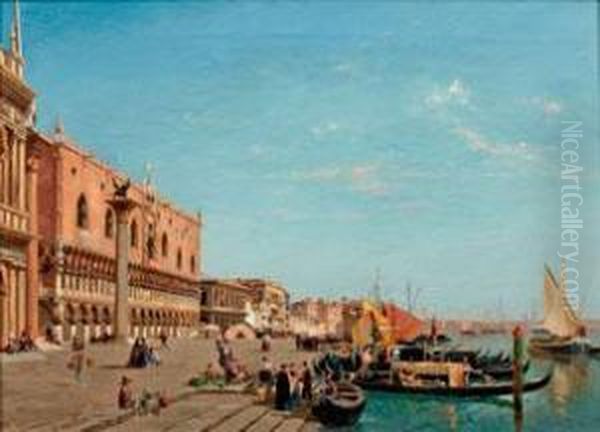 Morgenstimmung In Venedig Oil Painting by Jean Baptiste van Moer