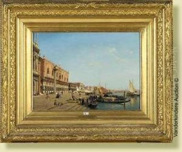 Vue De Venise Anime Oil Painting by Jean Baptiste van Moer