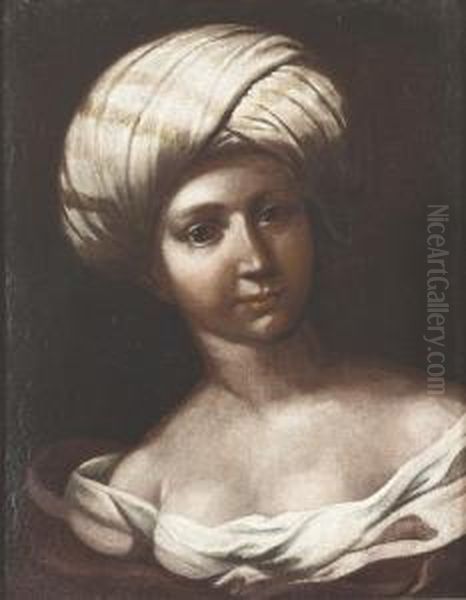 Junge Frau Mit Turban. Oil Painting by Jan-Baptiste Vanmour