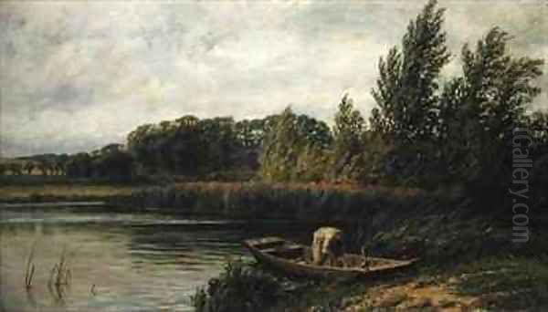 Windy day on the Thames Oil Painting by Walter Field