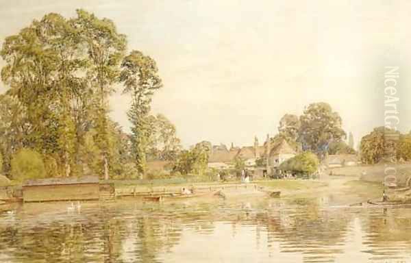 Sonning-on-Thames Oil Painting by Walter Field