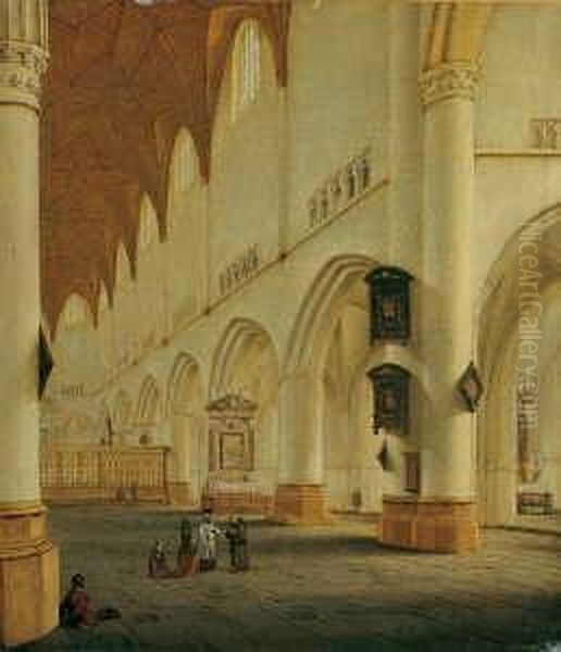 Bavo In Haarlem Oil Painting by Hendrick Van Vliet