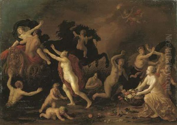 Ratto Di Proserpina Oil Painting by Adriaen van Nieulandt