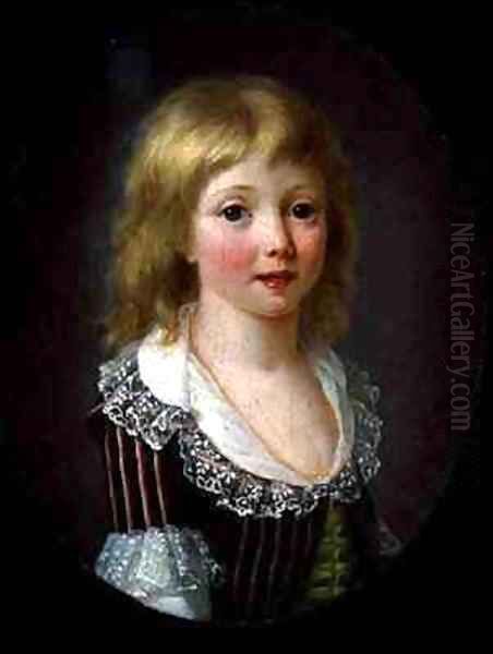 A Little Boy of the Comminges Family Oil Painting by Anne Rosalie Filleul