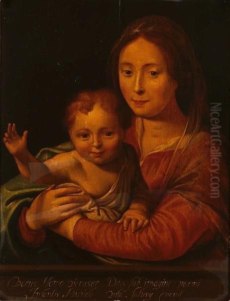 The Madonna And Child Oil Painting by Adam van Noort