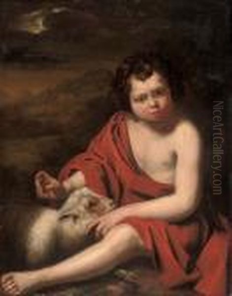 Saint John The Baptist Oil Painting by Jan or Joan van Noordt