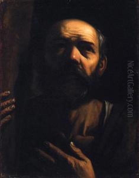 Saint Peter; And Saint Andrew Oil Painting by Jacob Cornelisz Van Oostsanen