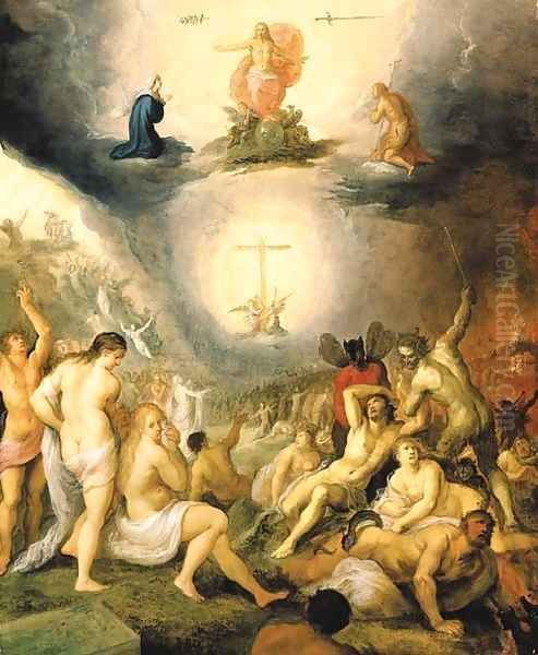 The Last Judgement Oil Painting by Frans II Francken