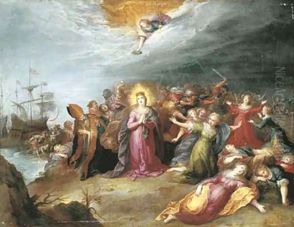 The Martyrdom of Saint Ursula Oil Painting by Frans II Francken