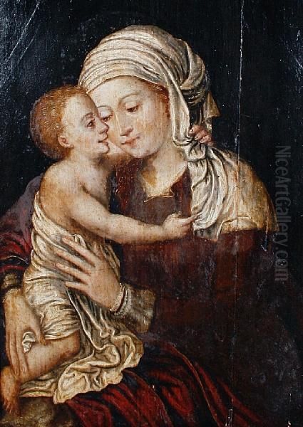 The Madonna And Child Oil Painting by Barend Van Orley