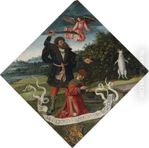 The Sacrifice Of Isaac Oil Painting by Barend Van Orley