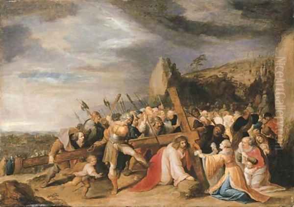 The Way to Calvary Oil Painting by Frans II Francken