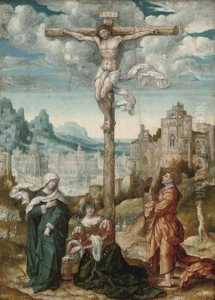 The Crucifixion Oil Painting by Barend Van Orley