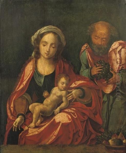 The Holy Family Oil Painting by Barend Van Orley