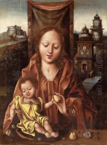 Madonna Con Il Bambino Oil Painting by Barend Van Orley