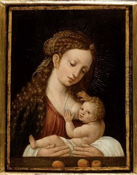 Madonna Mit Kind. Oil Painting by Barend Van Orley