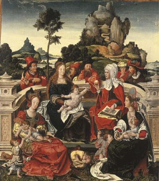 The Holy Kinship Oil Painting by Barend Van Orley