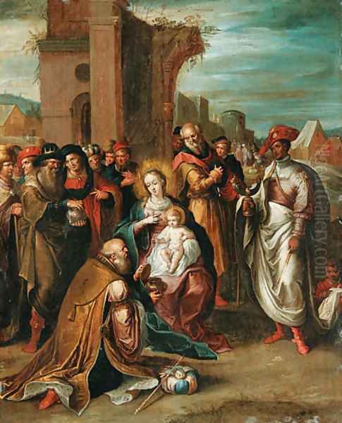 The Adoration of the Magi Oil Painting by Frans II Francken