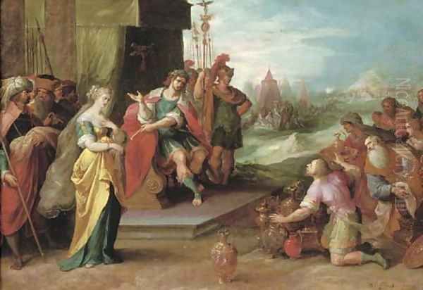 The Continence of Scipio Oil Painting by Frans II Francken