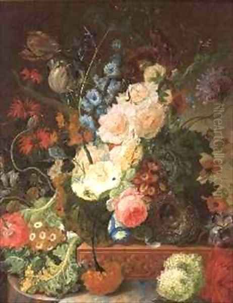 Still Life of Flowers Oil Painting by Johannes Hendrick Fredriks