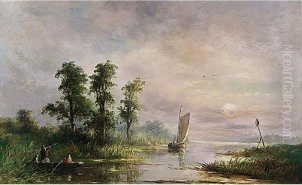 The Hunt Oil Painting by Albert Jurardus van Prooijen