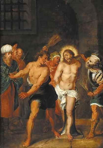 The Flagellation Oil Painting by Frans II Francken