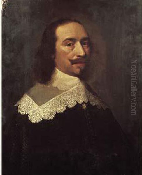 Portrait De Gentilhomme En Buste Oil Painting by Jan Anthonisz Van Ravesteyn