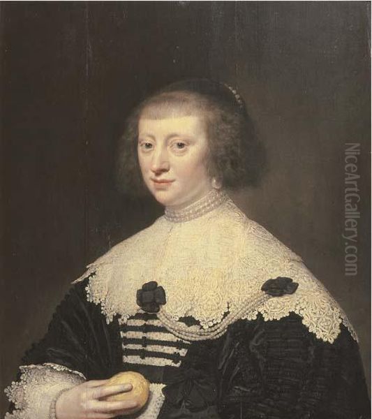 Portrait Of A Lady Oil Painting by Jan Anthonisz Van Ravesteyn