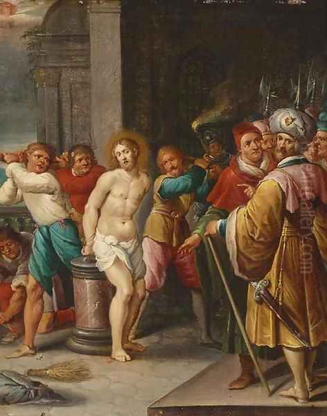 The Flagellation of Christ Oil Painting by Frans II Francken