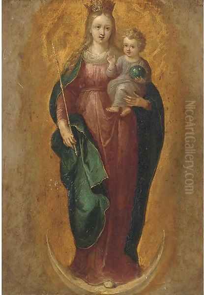 The Immaculate Conception Oil Painting by Frans II Francken