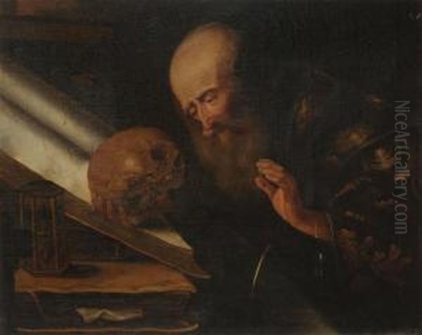 Saint Jerome Oil Painting by Marinus van Reymerswaele