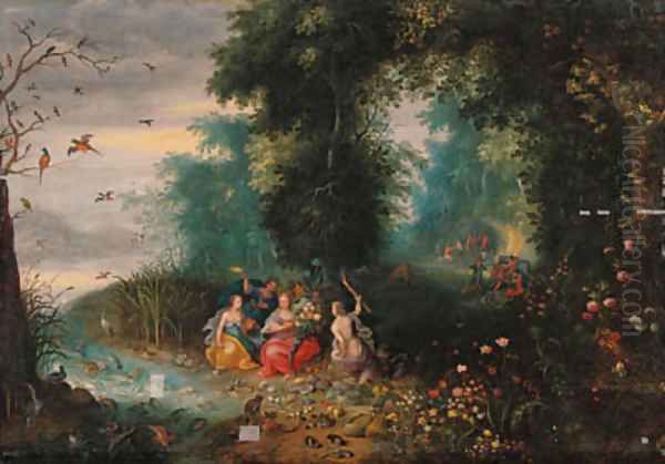 The Four Elements Oil Painting by Frans II Francken