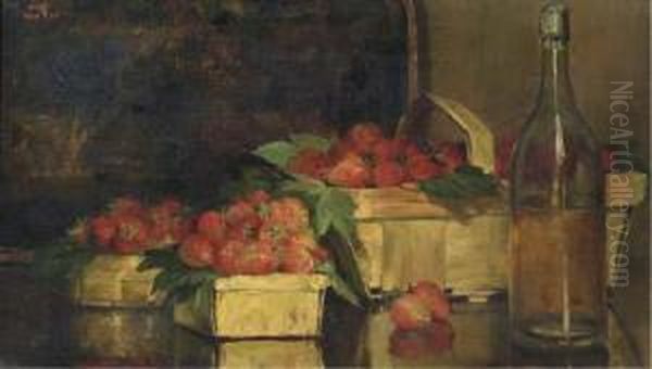 Strawberries! Oil Painting by Dolf van Roy