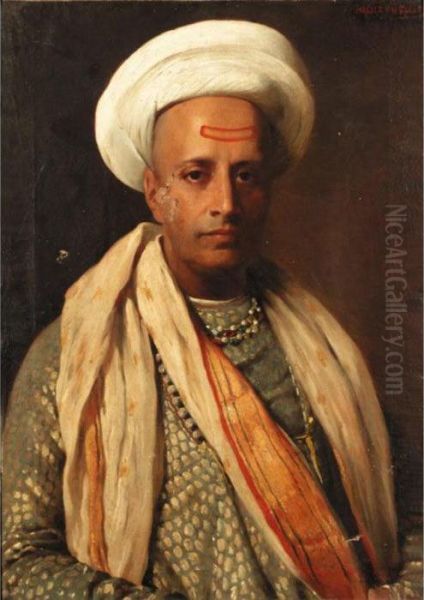 A Sultan Oil Painting by Horace Van Ruith