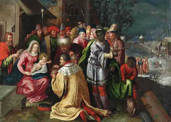 The Adoration of the Magi Oil Painting by Frans II Francken